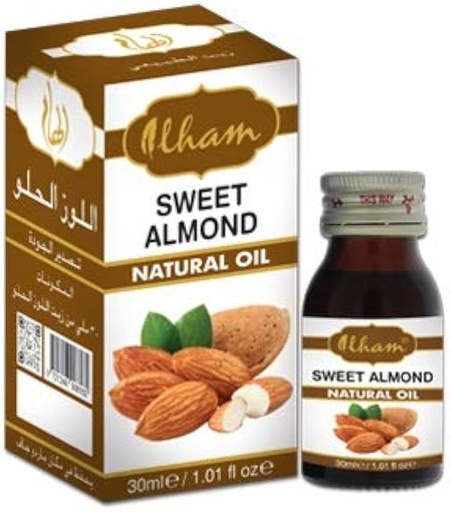 ilham Sweet Almond Natural Oil For Body And Hair (30ml)